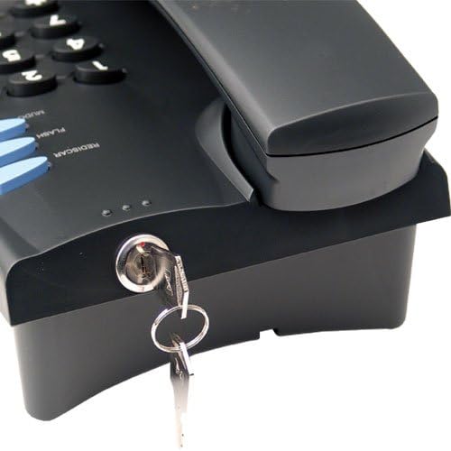 Telefone pleno com chave com fio preto 4080057 Intelbras