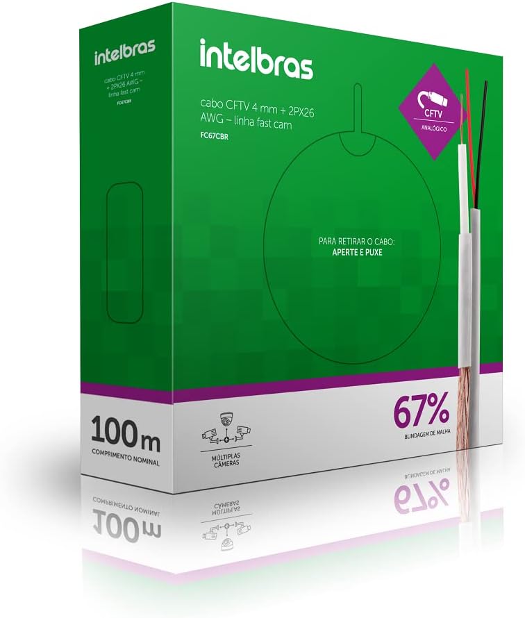 Cabo Coaxial CFTV FC67CBR Branco Intelbras