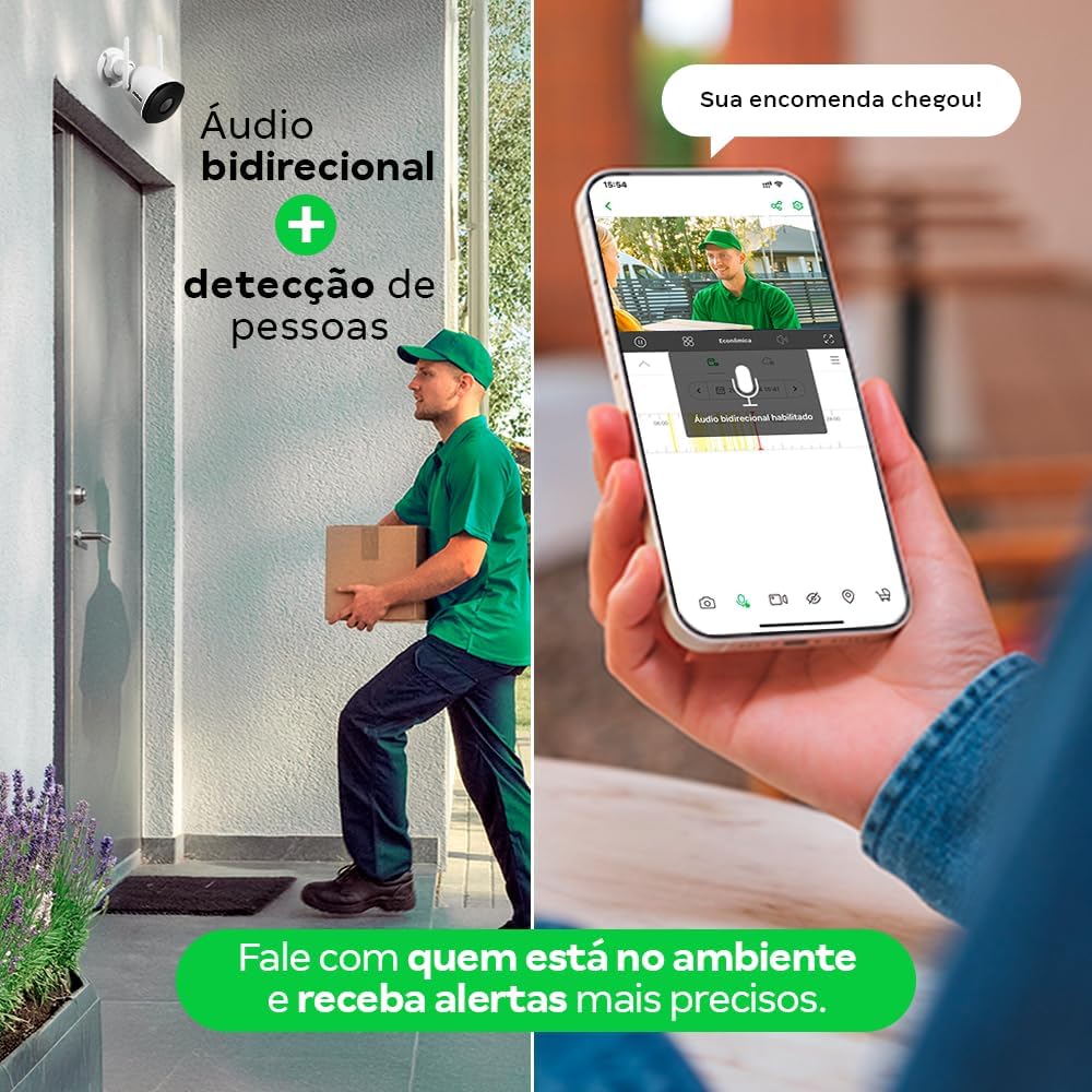 Câmera Inteligente Full HD iM5 SC com cartão MicroSD 32GB Intelbras
