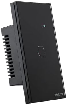 Interruptor Touch Inteligente Compatível Com Alexa Com 2 Teclas EWS 1002 Branco Intelbras
