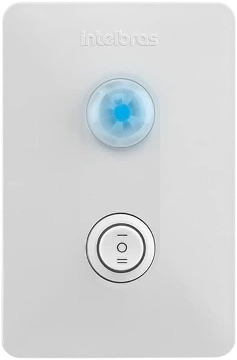 Sensor de Presença para Iluminação com Interruptor ESPI 180 E+ Branco Intelbras