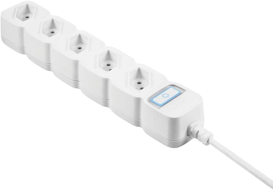Filtro de Linha Inteligente com 5 tomadas Compatível com Alexa EWS 305 Branco Intelbras