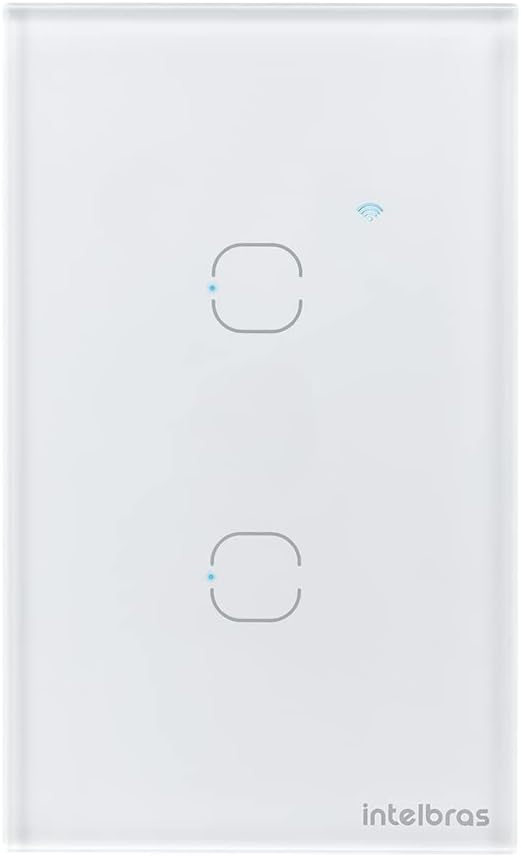 Interruptor Touch Inteligente Compatível Com Alexa Com 3 Teclas EWS 1003 Preto Intelbras