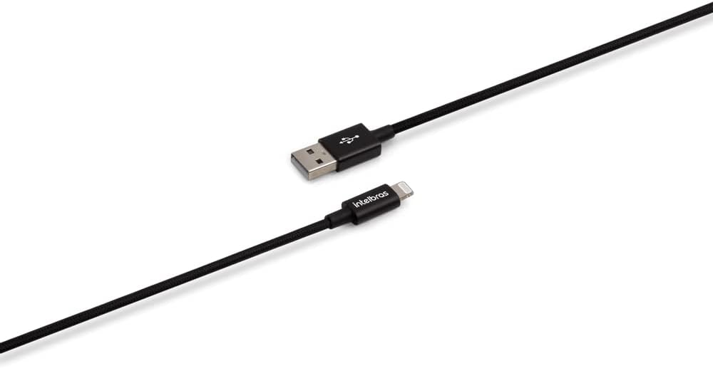 Cabo Lightning em nylon 1,5 m EUAL 15NB Branco Intelbras
