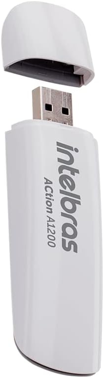 Adaptador USB Wireless Dual Band ACtion A1200 Branco Intelbras