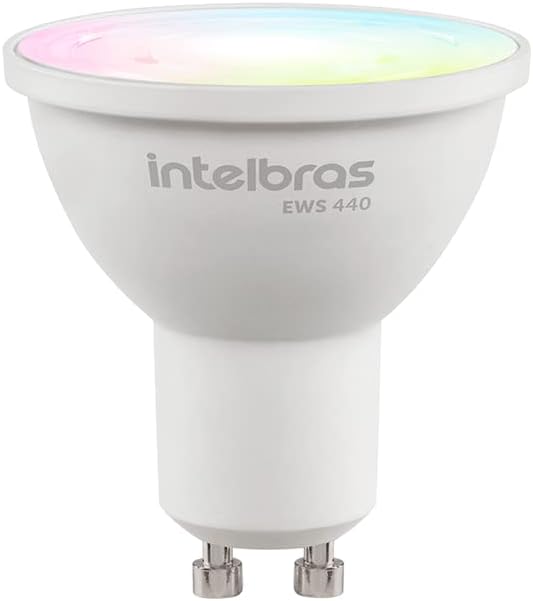 Lâmpada LED Spot Smart Wi-Fi Compatível com Alexa EWS 440 Branco Intelbras