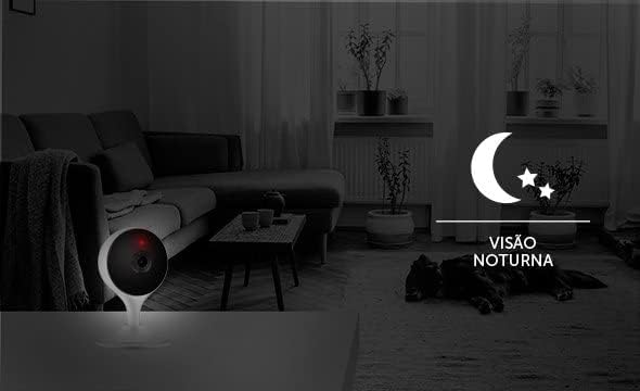 Câmera de Segurança Interna Izy Smart Compatível com Alexa Wi-fi IZC 1003 Branco Intelbras