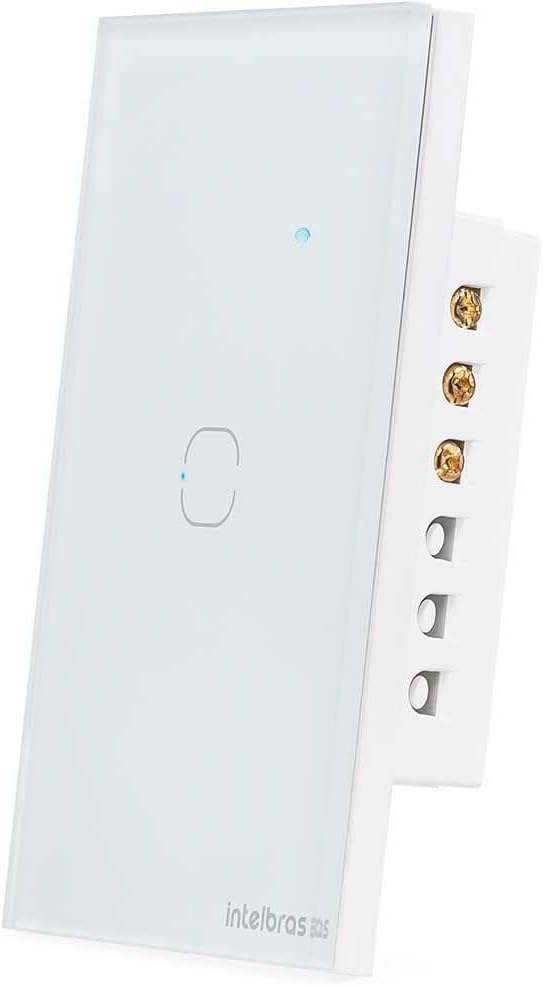 Interruptor Touch Inteligente Compatível Com Alexa Com 3 Teclas EWS 1003 Preto Intelbras
