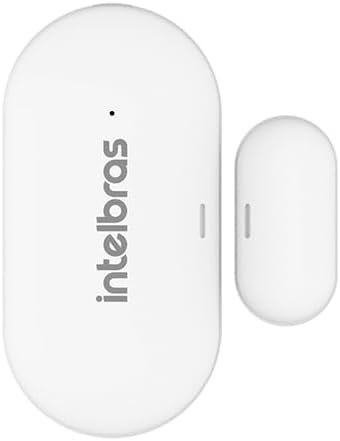 Sensor de Abertura Magnético Sem Fio Para Porta e Janela MSA 1001 Branco Intelbras