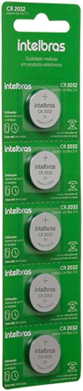 Bateria De Litio Intelbras Blister 5 Unidades Cr 2032