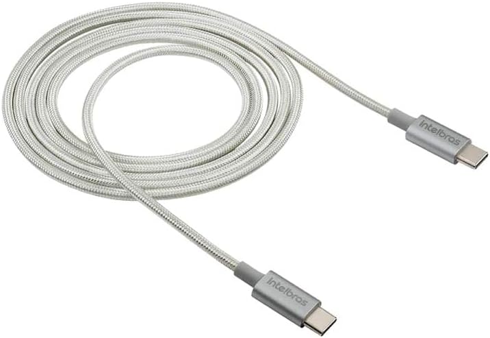 Cabo USB-C 1,5m em Nylon Intelbras EUCC 15NP Preto