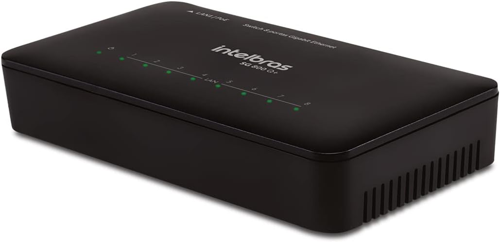 Switch 8 portas gigabit ethernet 10/100/1000mbps Sg 800 Q+ - Intelbras