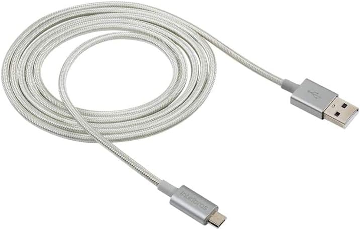 intelbras Cabo micro USB em nylon 1,5 m EUAB 15NB Branco