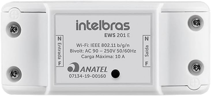 Interruptor Controlador de Cargas Izy Smart Wi-Fi EWS 201 E Branco Intelbras