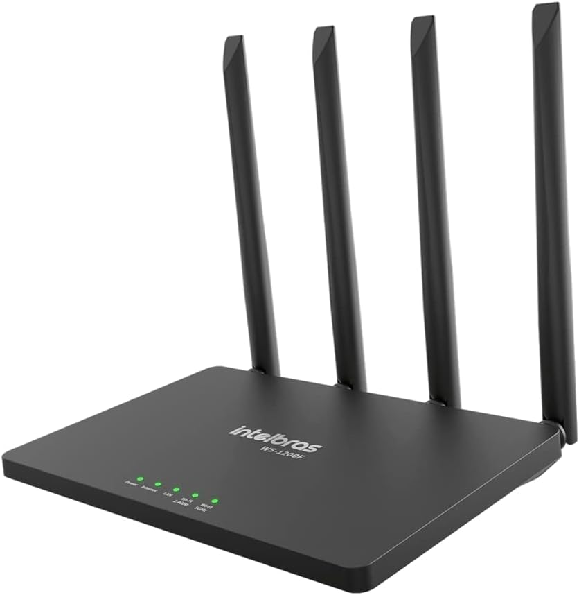 Roteador Wireless Intelbras Wi-force W5-1200F Preto
