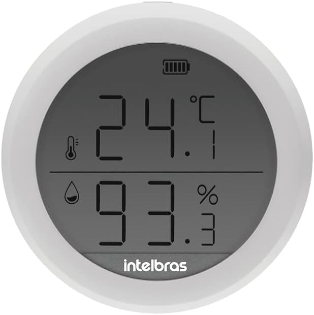 Sensor de Temperatura e Umidade Smart IST 1001 Branco Intelbras