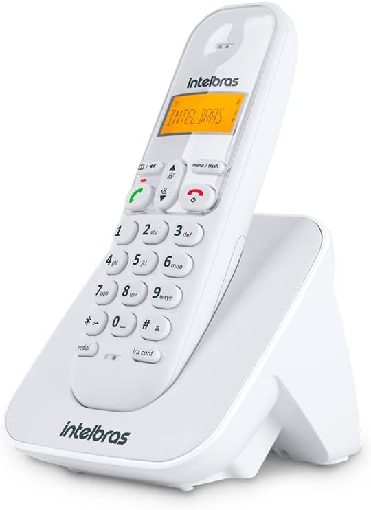 Telefone Digital Sem Fio TS 3110 Branco e Preto Intelbras