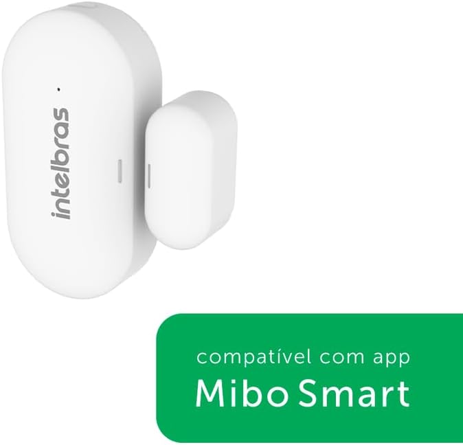 Sensor de Abertura Magnético Sem Fio Para Porta e Janela MSA 1001 Branco Intelbras