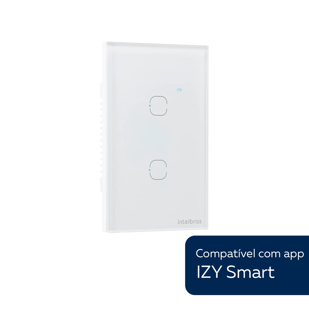 Interruptor Smart Wi-Fi Touch 2 Intelbras EWS 1002 Branco