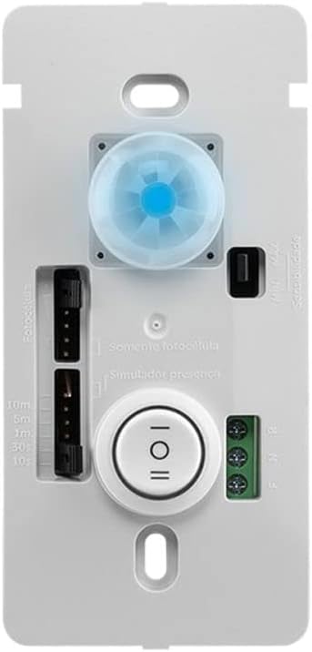 Sensor de Presença para Iluminação com Interruptor ESPI 180 E+ Branco Intelbras