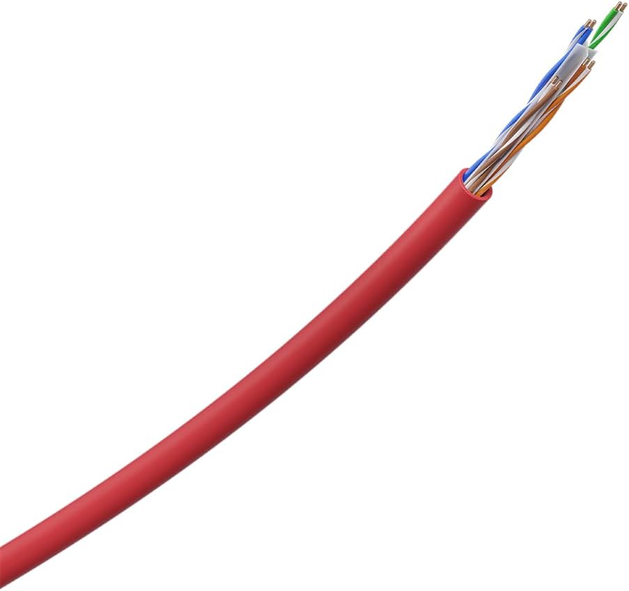 Cabo de rede Impact Giga UTP Cat6 4P Vermelho IG6CVM Intelbras