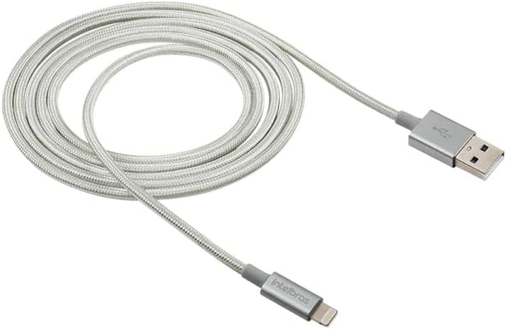 Cabo Lightning em nylon 1,5 m EUAL 15NB Branco Intelbras