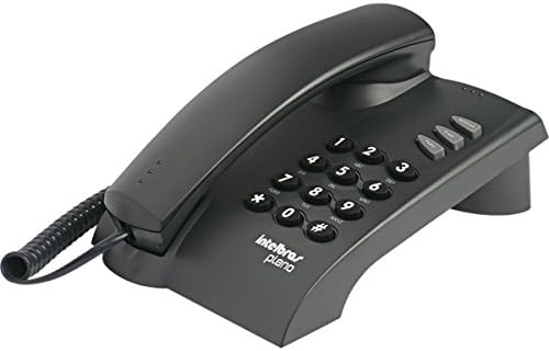 Telefone pleno com chave com fio preto 4080057 Intelbras