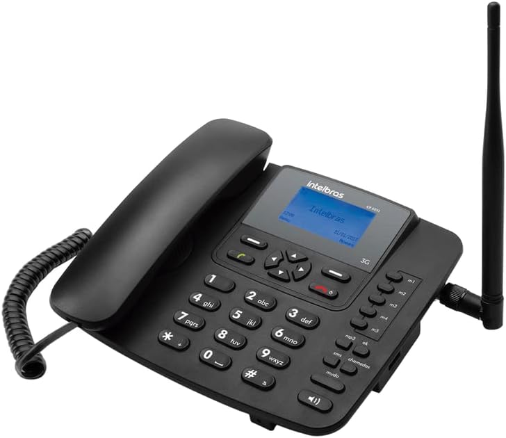 Telefone Celular Fixo 3G CF 6031 Preto Intelbras