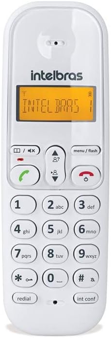 Telefone Digital Sem Fio TS 3110 Branco e Preto Intelbras