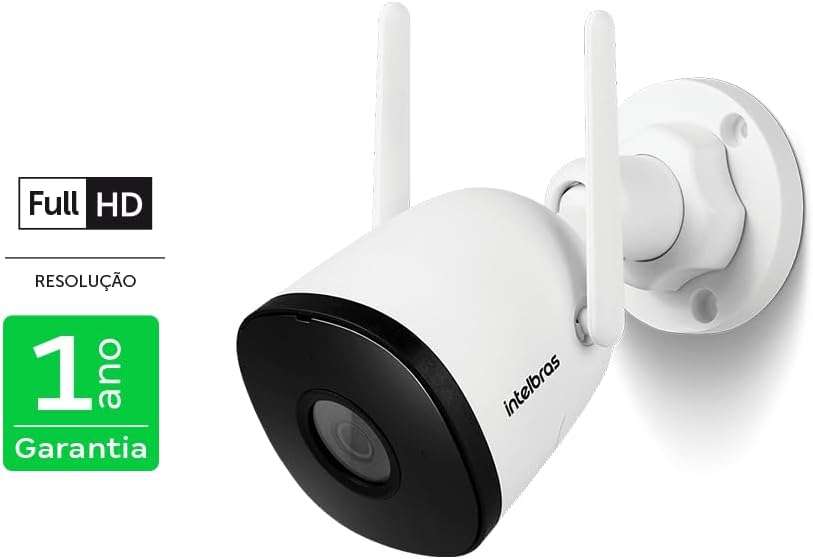 Câmera Inteligente Compatível com Alexa Wi-Fi Full HD iM5 SC Branco Intelbras