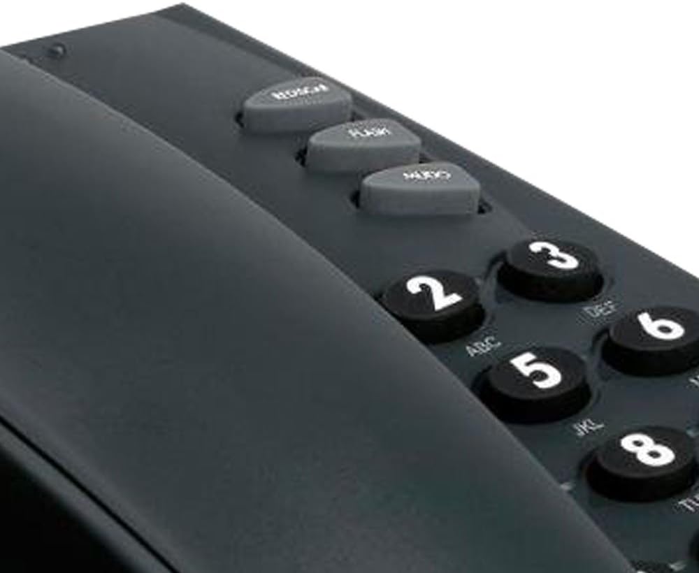 Telefone pleno com chave com fio preto 4080057 Intelbras