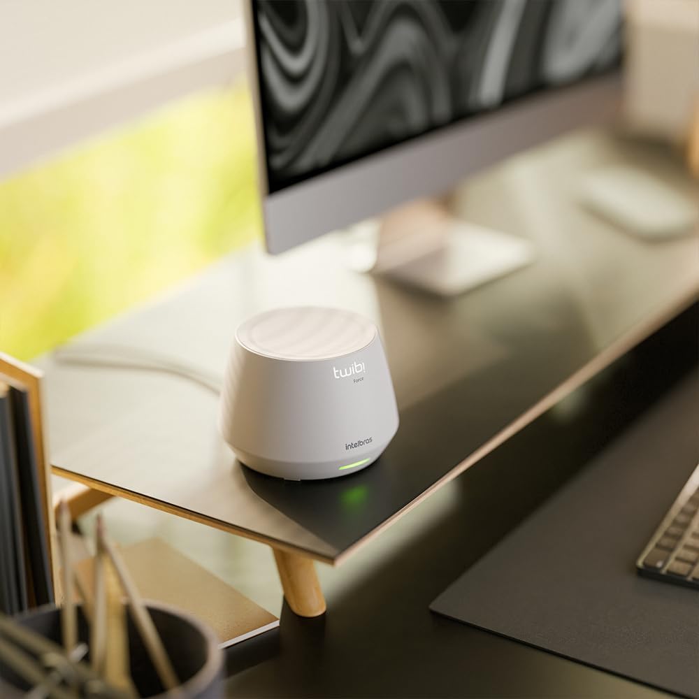 Conjunto de Roteador Sem Fio WI-FI 6 Twibi Force AX Branco Intelbras