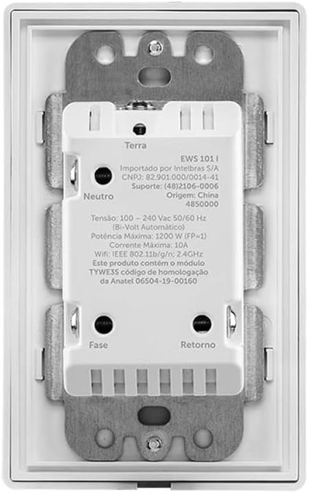 Interruptor Inteligente Izy Smart WiFi EWS 101 I Branco Intelbras