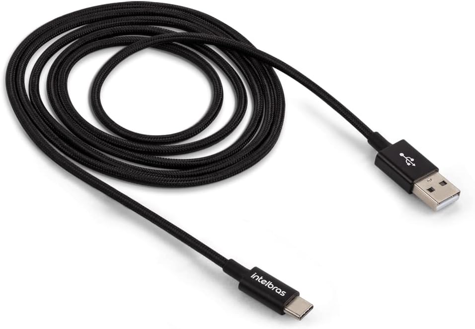 INTELBRAS Cabo USB-C 1,5m Nylon EUAC 15NP Preto
