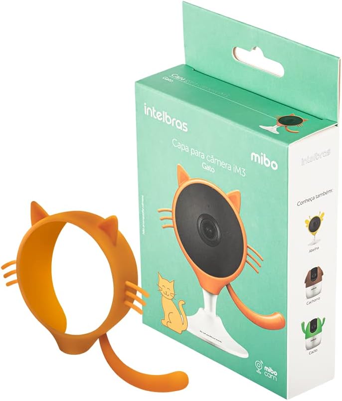 Capa de Silicone para Câmera iM3 Gato Laranja