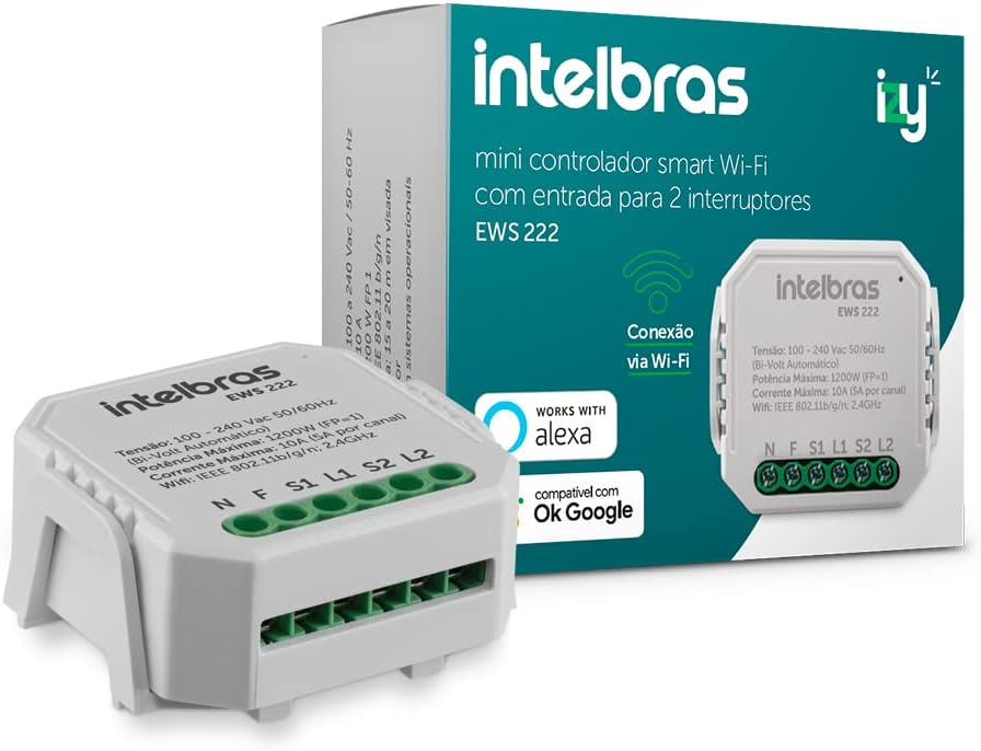 Mini Controlador de Carga Inteligente Wi-fi Izy Smart intelbras EWS 222 Branco