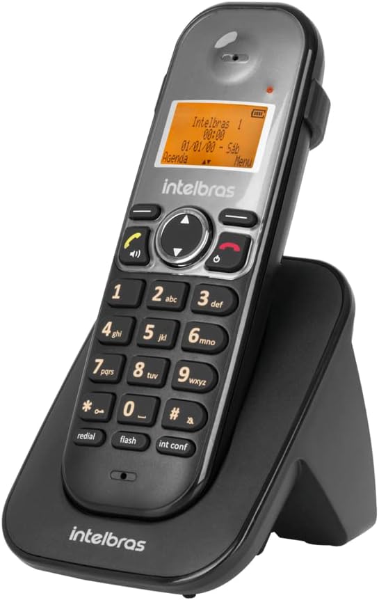 Telefone Sem Fio Digital com Dois Ramais Adicionais TS 5123 Preto Intelbras