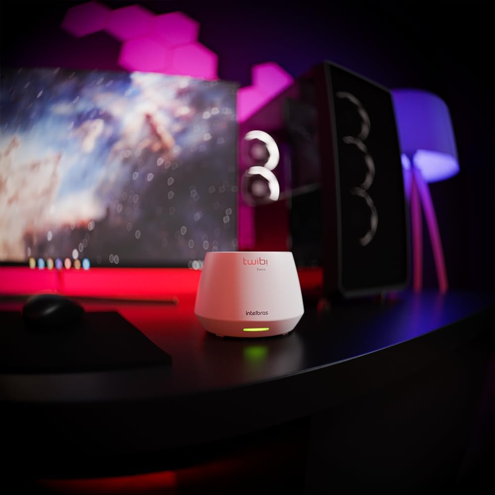 Conjunto de Roteador Sem Fio WI-FI 6 Twibi Force AX Branco Intelbras