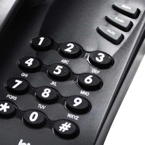 Telefone pleno com chave com fio preto 4080057 Intelbras
