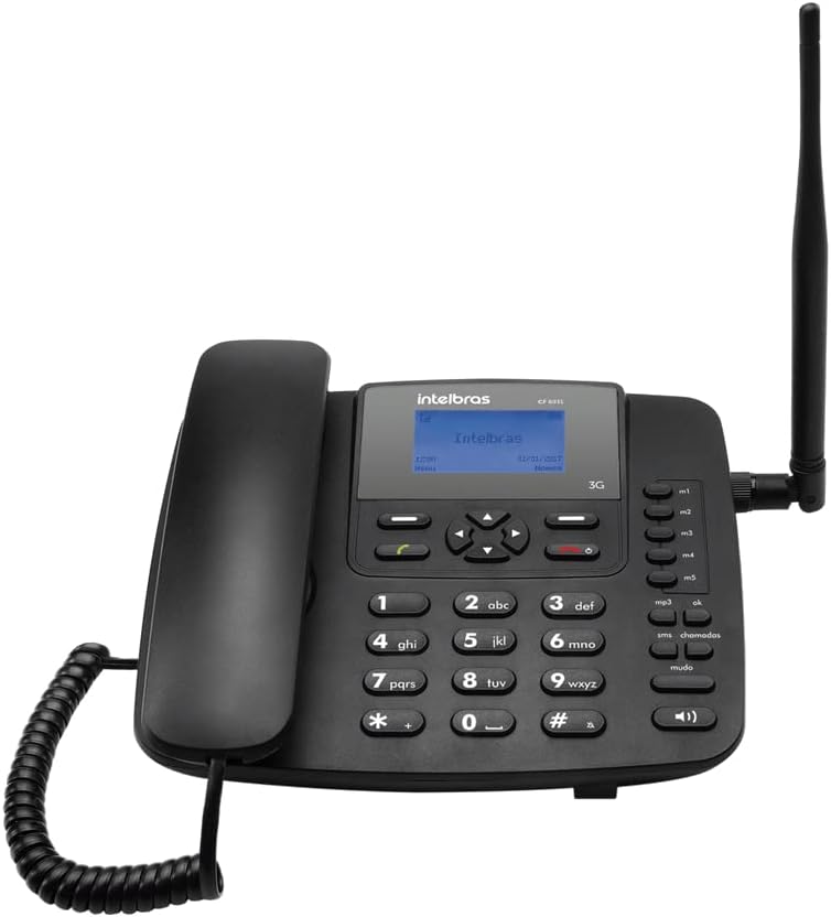 Telefone Celular Fixo 3G CF 6031 Preto Intelbras