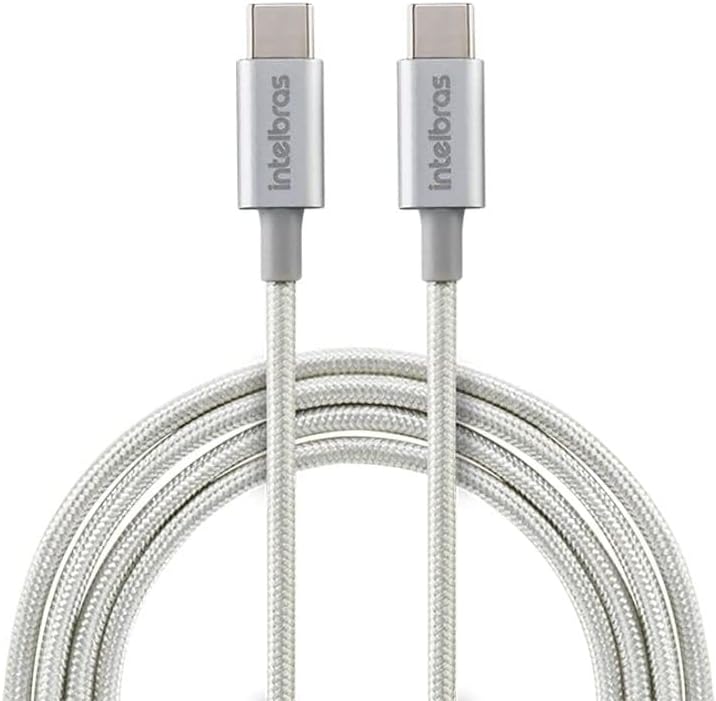Cabo USB-C 1,5m em Nylon Intelbras EUCC 15NP Preto