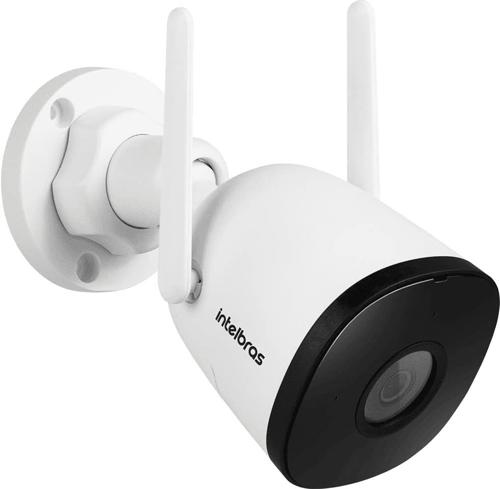 Câmera de Vídeo Externa Smart Compatível com Alexa Wi-fi IZC 1005 Branco Intelbras