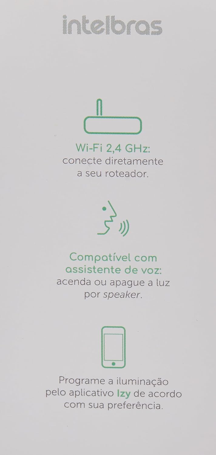 Interruptor Inteligente Izy Smart Soquete intelbras E27 EWS 400 Branco